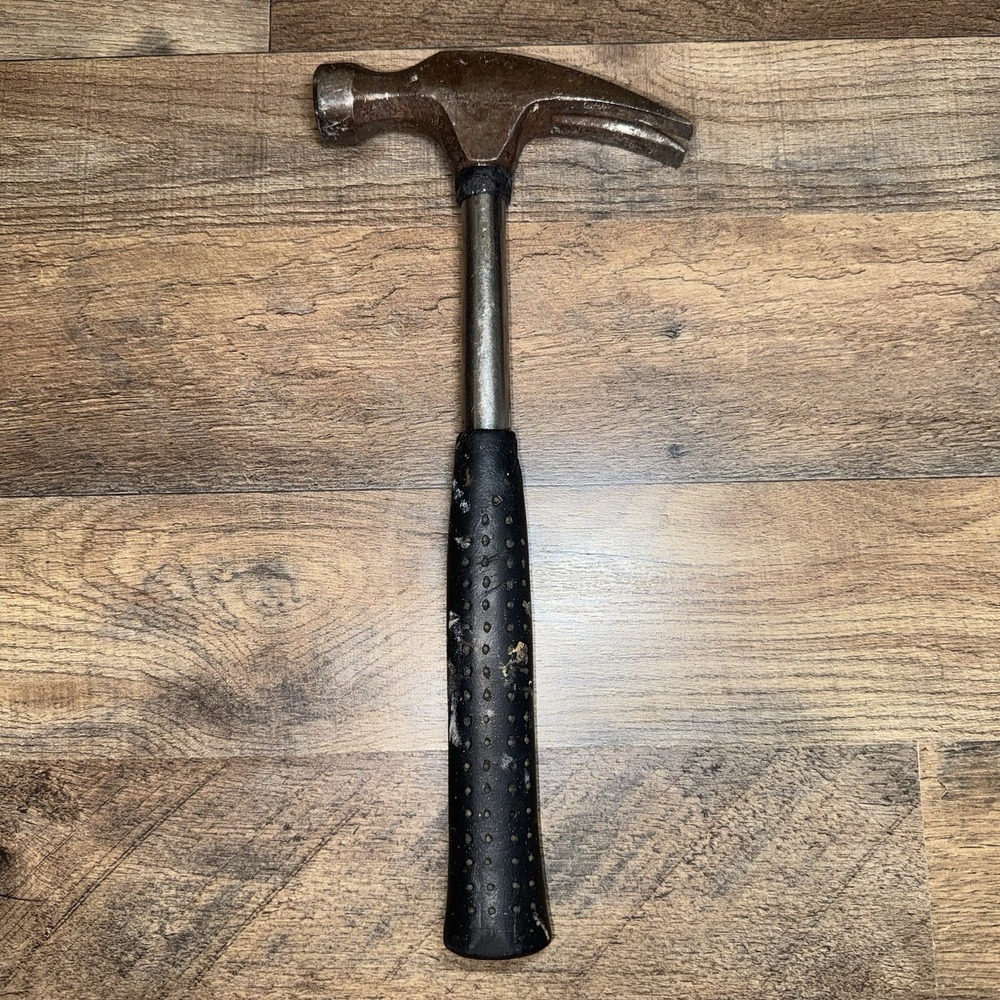 VTG 80s Sears 38122 M1 Steel Handle Hammer 16 oz Head Taiwan